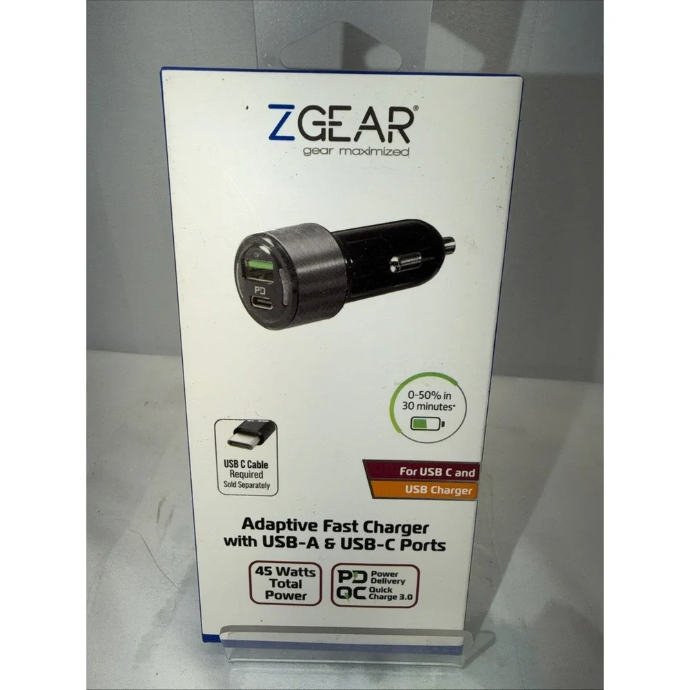 Adaptive Fast Charging with Two USB Ports 33.8W New In Box. same‎ day shipping
